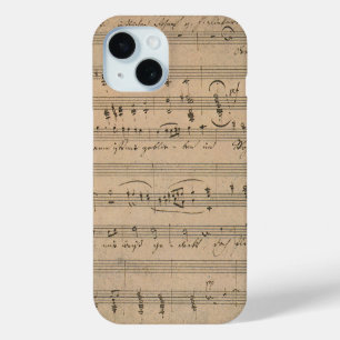 Antike Notenblätter aus 1822, Lied des alten Manne Case-Mate iPhone Hülle