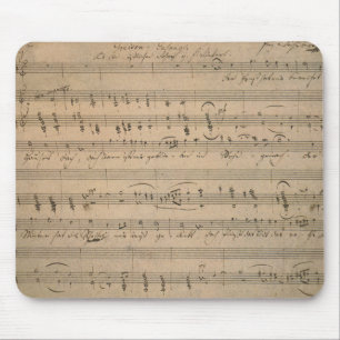 Antike Notenblätter aus 1822, Lied des alten Manne Mousepad