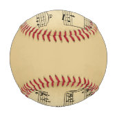 Antike Notenblätter Baseball (Rückseite)