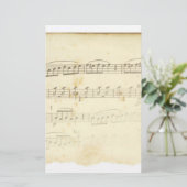 Antike Notenblätter Briefpapier (Stehend Vorderseite)