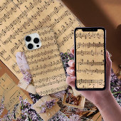 Antike Notenblätter Case-Mate iPhone Hülle