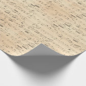 Antike Notenblätter Geschenkpapier (Ecke)