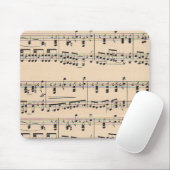 Antike Notenblätter Mousepad (Mit Mouse)