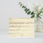 Antike Notenblätter Postkarte (Stehend Vorderseite)