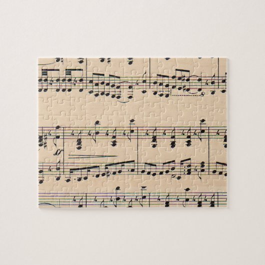 Antike Notenblätter Puzzle (Horizontal)