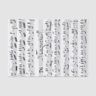 Antike Notenblätter Seidenpapier