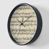 Antike Notenblätter Uhr (Winkel)