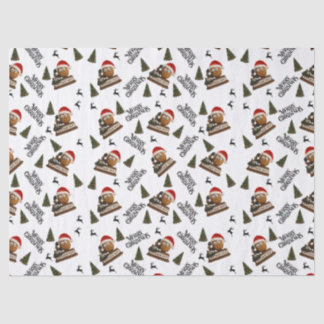 Antike Nuss-Weihnachtspapier Seidenpapier