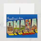 Antike Omaha Nebraska Postkarte (Vorne/Hinten)