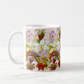 Antike Orchideen Kaffee- oder Teetasse (Links)