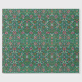 Antike orientalische Blüte Geschenkpapier (Flach)