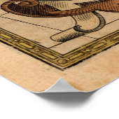 Antike Ortelius Karte des Pazifiks Poster (Ecke)