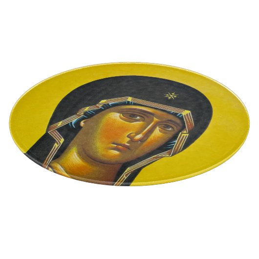 Antike Orthodoxe Ikone Schneidebrett (Ecke)