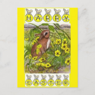 Antike Osterhasen-Postkarte Feiertagspostkarte
