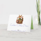 Antike Osterkarte Feiertagskarte (Rückseite)