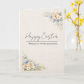 Antike Osterkarte mit Blumenmuster Karte (Gelbe Blume)