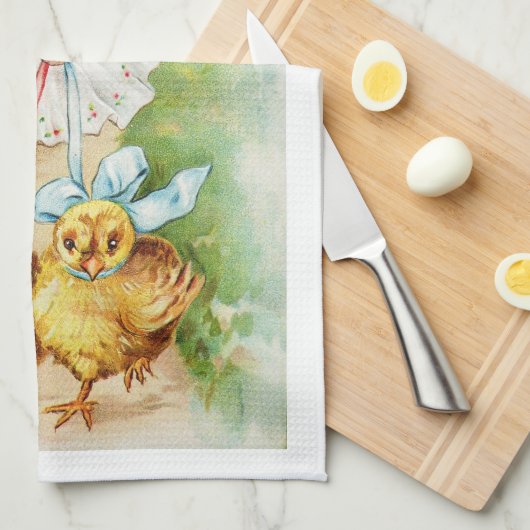 Antike Ostern-Postkarten-viktorianisches Handtuch (Viertel Falte)