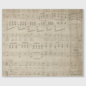 Antike Packpapier-Rolle der Musik-Blatt-Art-1 Geschenkpapier (Flach)