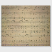 Antike Packpapier-Rolle der Musik-Blatt-Art-6 Geschenkpapier (Flach)