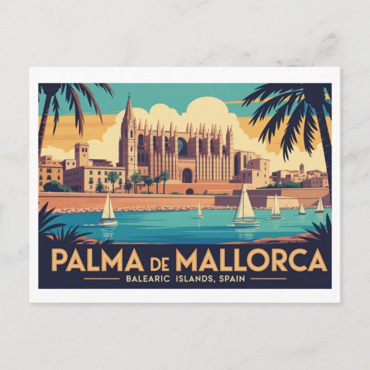 Antike Palma de Mallorca Postkarte (Vorderseite)