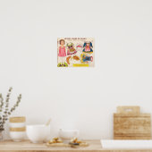 Antike Papierpuppe  Poster (Küche)