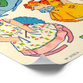 Antike Papierpuppe Poster (Ecke)