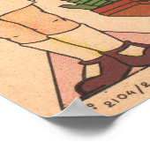 Antike Papierschablone  Poster (Ecke)