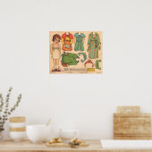 Antike Papierschablone  Poster (Küche)