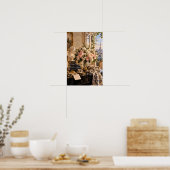Antike Pariser Blumen-Wandkunst Poster (Küche)