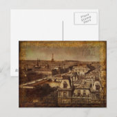 Antike Pariser Postkarte (Vorne/Hinten)