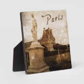 Antike Pariser stehende Plaque Fotoplatte (Vorderseite)