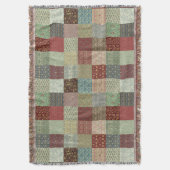 Antike Patchwork-Teppiche mit Heritage-Muster Decke (Vorderseite Vertikal)
