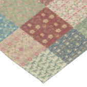 Antike Patchwork-Tischwäsche Heritage Tischdecke (Schrägansicht)