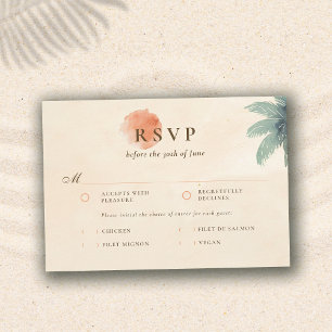 Antike Patina Küstenhochzeit Essen RSVP Karte
