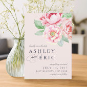 Antike Peony | Blush Floral Wedding Save The Date