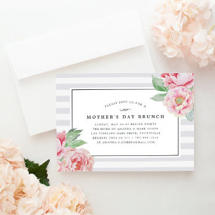 Antike Peony   Mother's Day Brunch Einladung