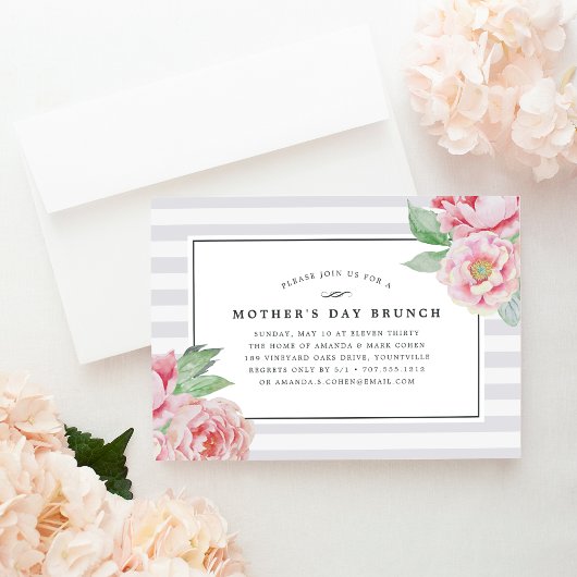 Antike Peony | Mother's Day Brunch Einladung
