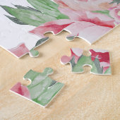 Antike Peony | Personalisiert sei mein Blumenmädch Puzzle (Seite)