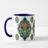 Antike Persian Pattern Look Seven-Tone Coffee Mug Tasse (Links)
