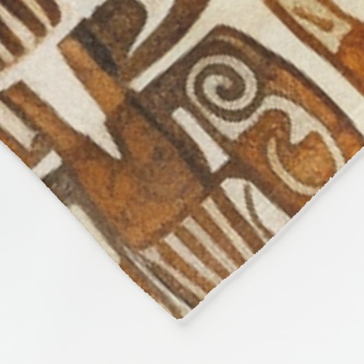 Antike Petroglyph Kunst Fleecedecke (Ecke)