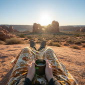 Antike Petroglyph Kunst Fleecedecke