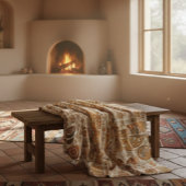 Antike Petroglyph Kunst Fleecedecke