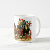 Antike Pferde und Kutsche Kaffeetasse (VorderseiteRechts)