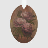Antike Pfingstrosen Ornament (Rückseite)
