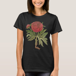 Antike Pfingstrosen, Pfingstrosen-Blumen von Basil T-Shirt