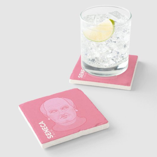 Antike Philosophen Steinuntersetzer (Seitenansicht)