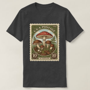 Antike Pilze auf Briefmarken T-Shirt