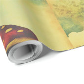 Antike Pilze Geschenkpapier (Rolleneckpunkt)