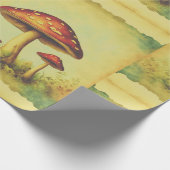 Antike Pilze Geschenkpapier (Ecke)