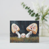 Antike Pilze Postkarte (Stehend Vorderseite)